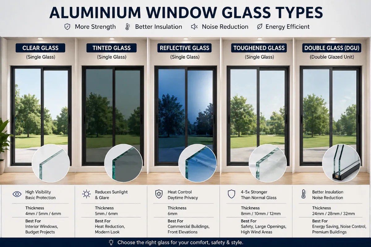 Aluminium Window Glass Price Breakdown (2026) DGU, Laminated, Toughened ...