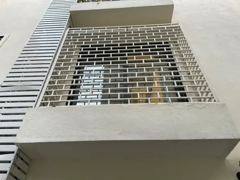 Balcony safety grill design - strong window and railing protection for homes