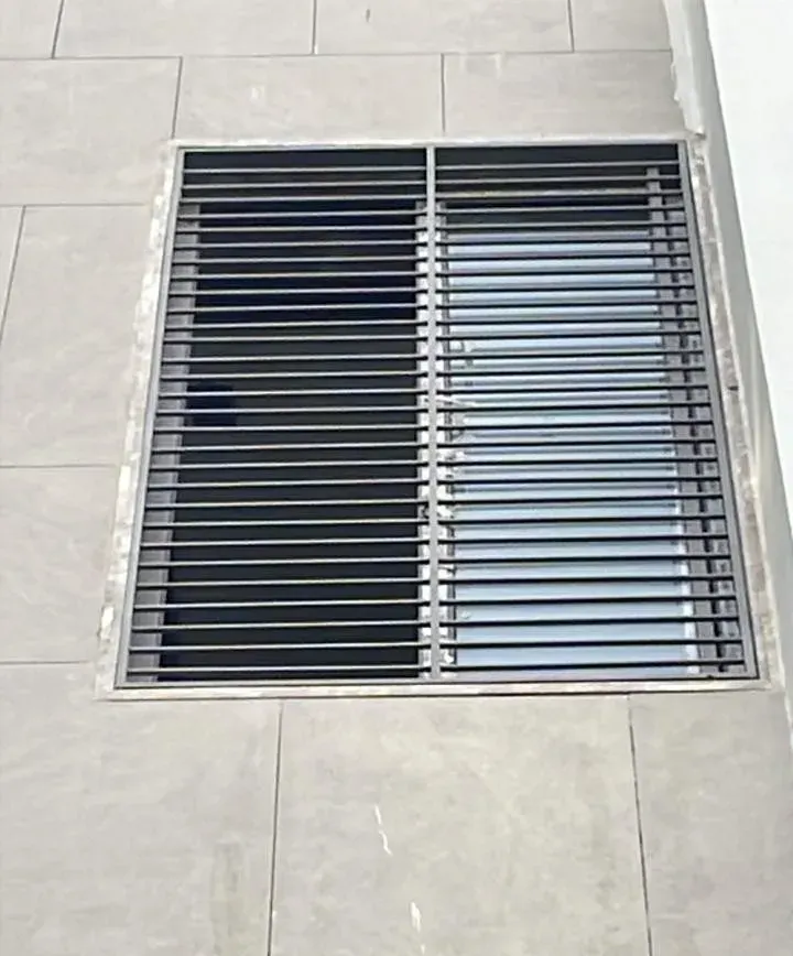Horizontal window grill design, available in aluminium, iron and brass - strong safety for homes
