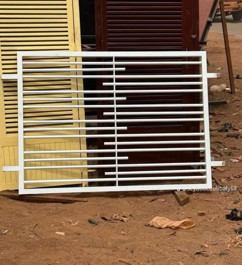 Horizontal window premium luxury finish grill design, available in aluminium, iron and brass - strong safety for homes