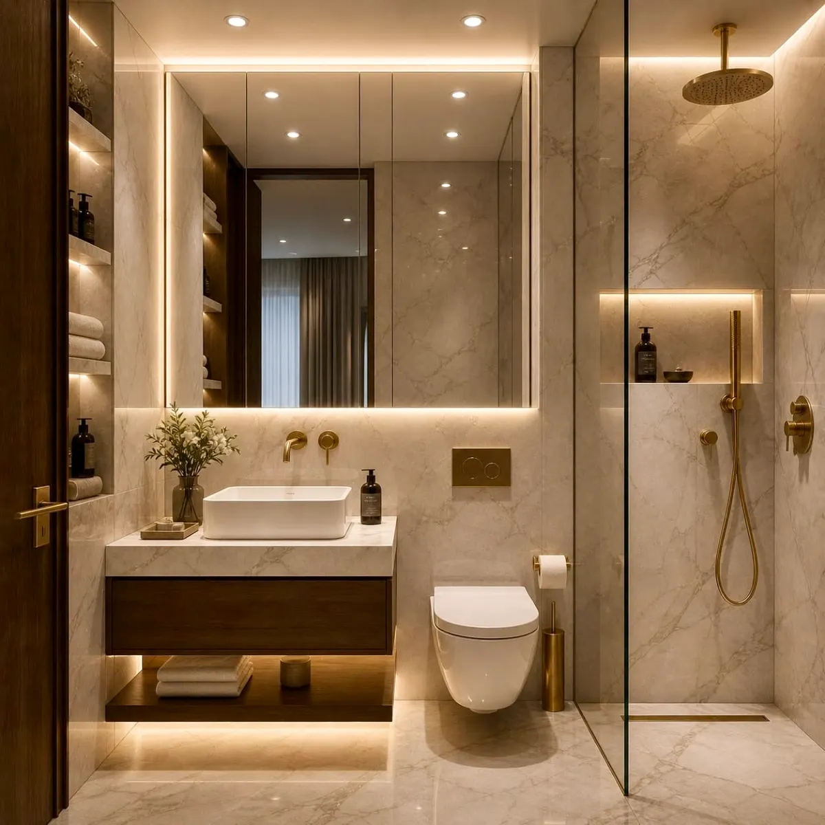 LED bathroom mirror